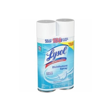 Lysol Spray, Disinf, Crsplin, 2PK RAC99608